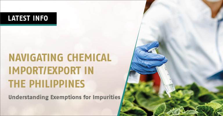 Title: Navigating Chemical Import/Export in the Philippines: Understanding Exemptions for Impurities