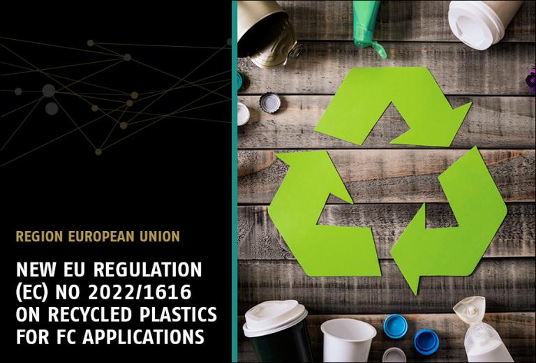 FFCM The new EU Regulation on recycled plastics for food contact applications