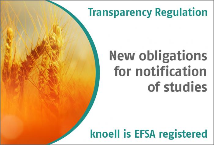 Transparency Regulation - knoell is EFSA registered